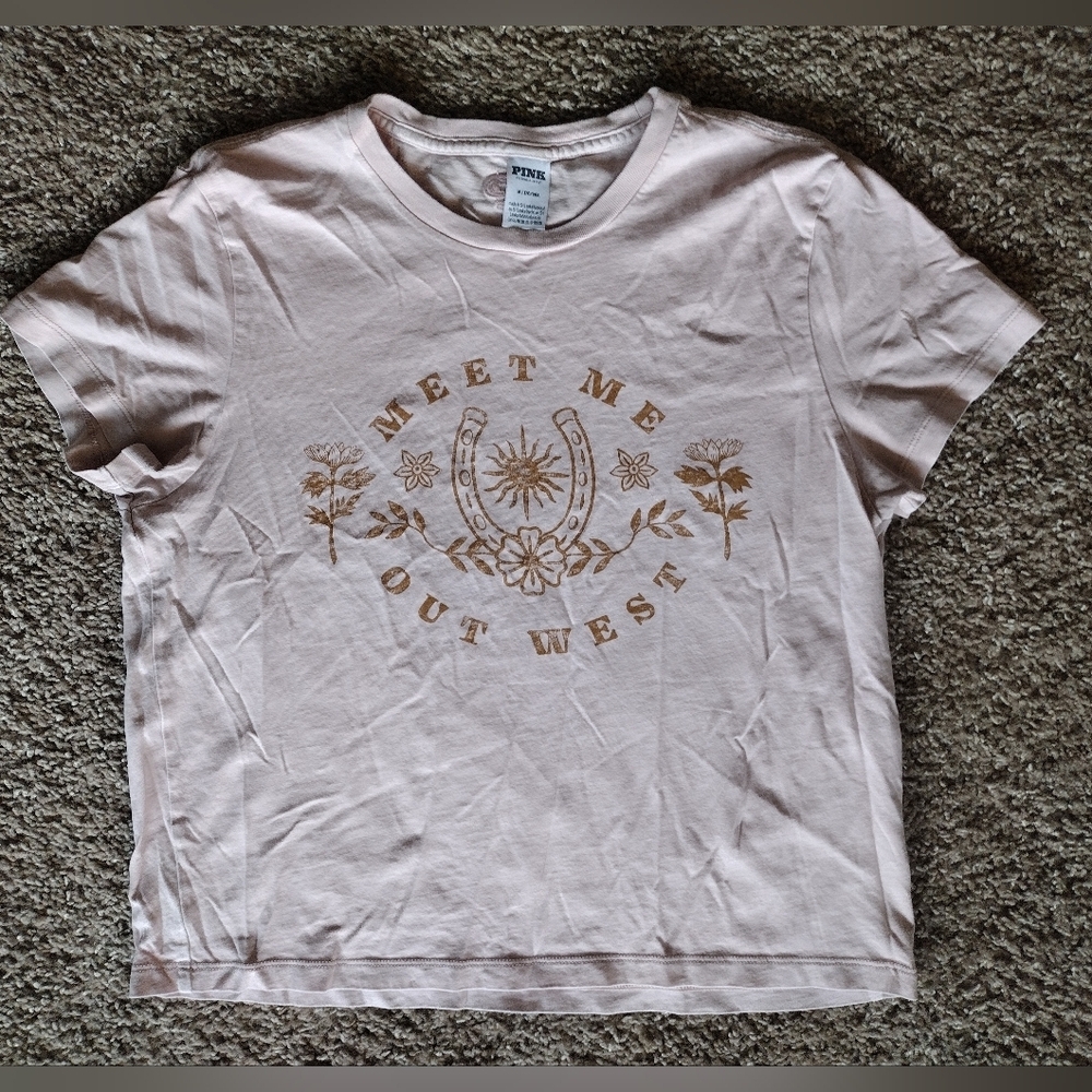 PINK Victoria's Secret Light Pink Tee